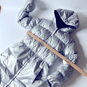 Children down coat. Double faced coats.